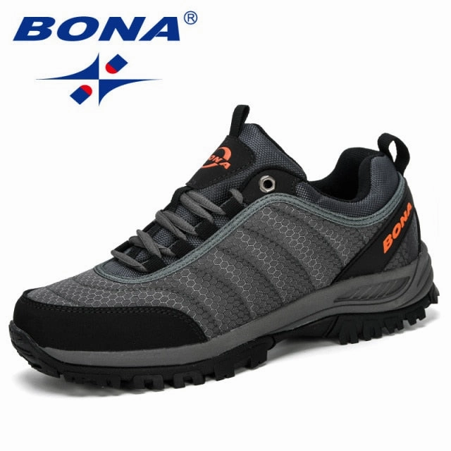 Shoes Hiking Waterproof Hiking Shoes BONA 2020New Arrival Hiking Shoes Man Mountain Climbing Shoes Outdoor Trainer Footwear Men Trekking Sport Sneakers Male Comfy