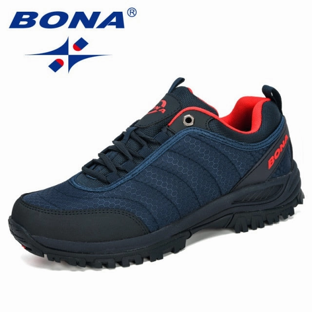BONA 2020New Arrival Hiking Shoes Man Mountain Climbing Shoes Outdoor Trainer Footwear Men Trekking Sport Sneakers Male Comfy Hedgehog Futurelight Hiking Shoes