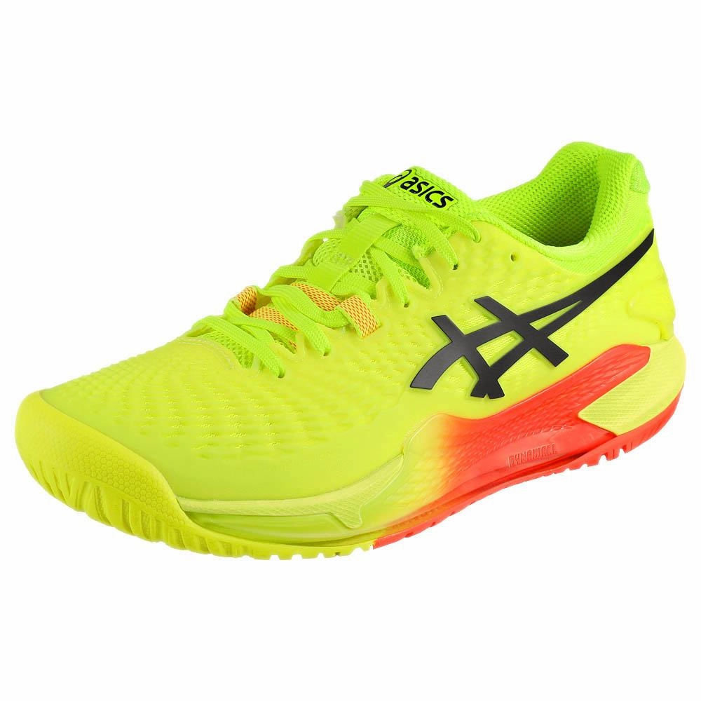 Asics Women's Gel-Resolution 9 - Paris - Safety Yellow/Black New Balance Coco Cg1 Tennis Shoes