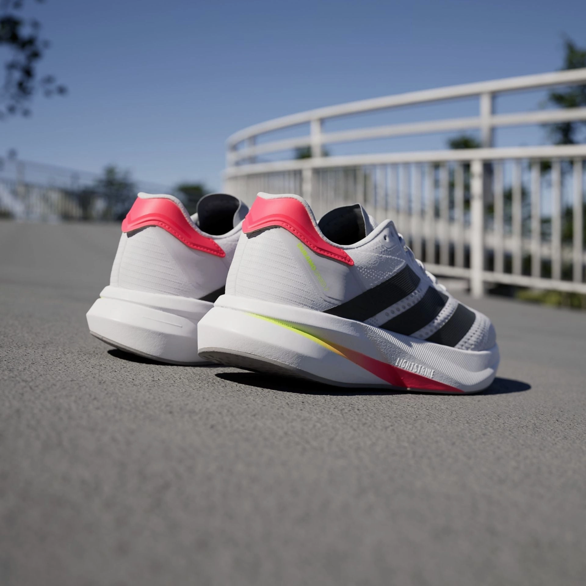 Adidas Special Edition Shoes DURAMO SPEED 2 RUNNING SHOES - Cloud White / Core Black / Lucid Red