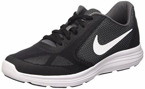 Boys Revolution 3 Gs Running Shoe Dark Grey/WhiteBlackPure Platinum 4.5Y Nike University Of Michigan Shoes