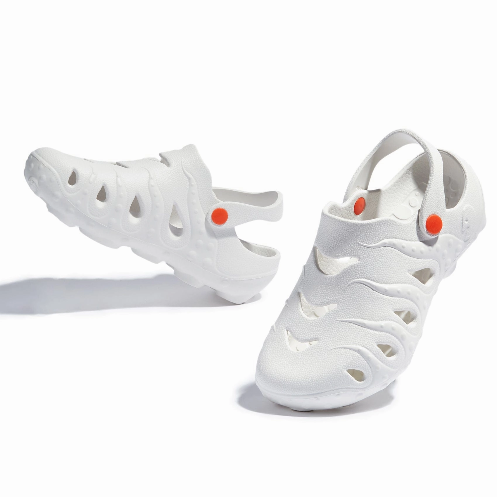 Lace Up Wedge Sandals Bright-Moon White Octopus I Women