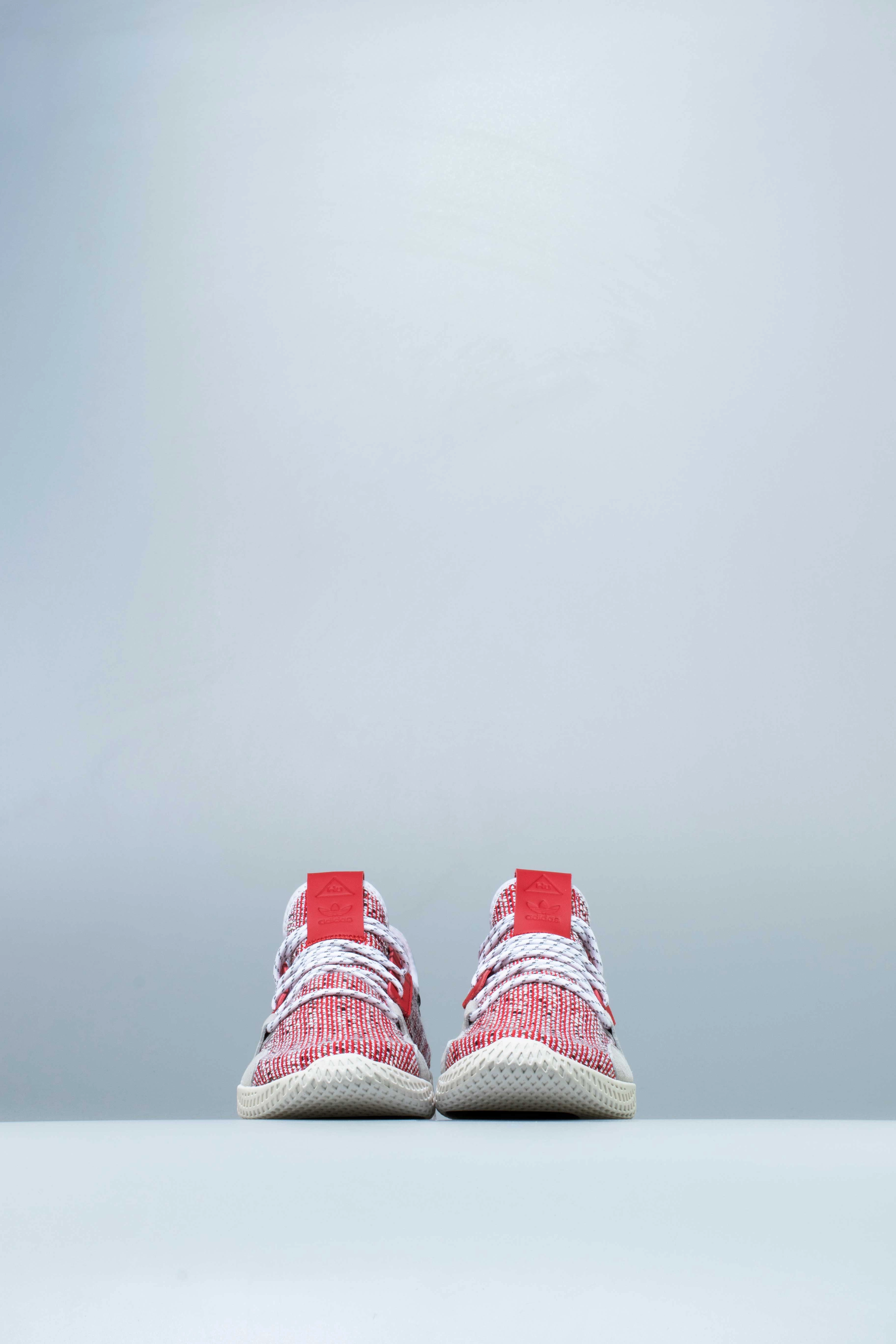 Pharrell Williams Solarhu Tennis V2 Mens Shoe - Scarlet/Feather White/Core Black Tennis Shoes Made In The Usa