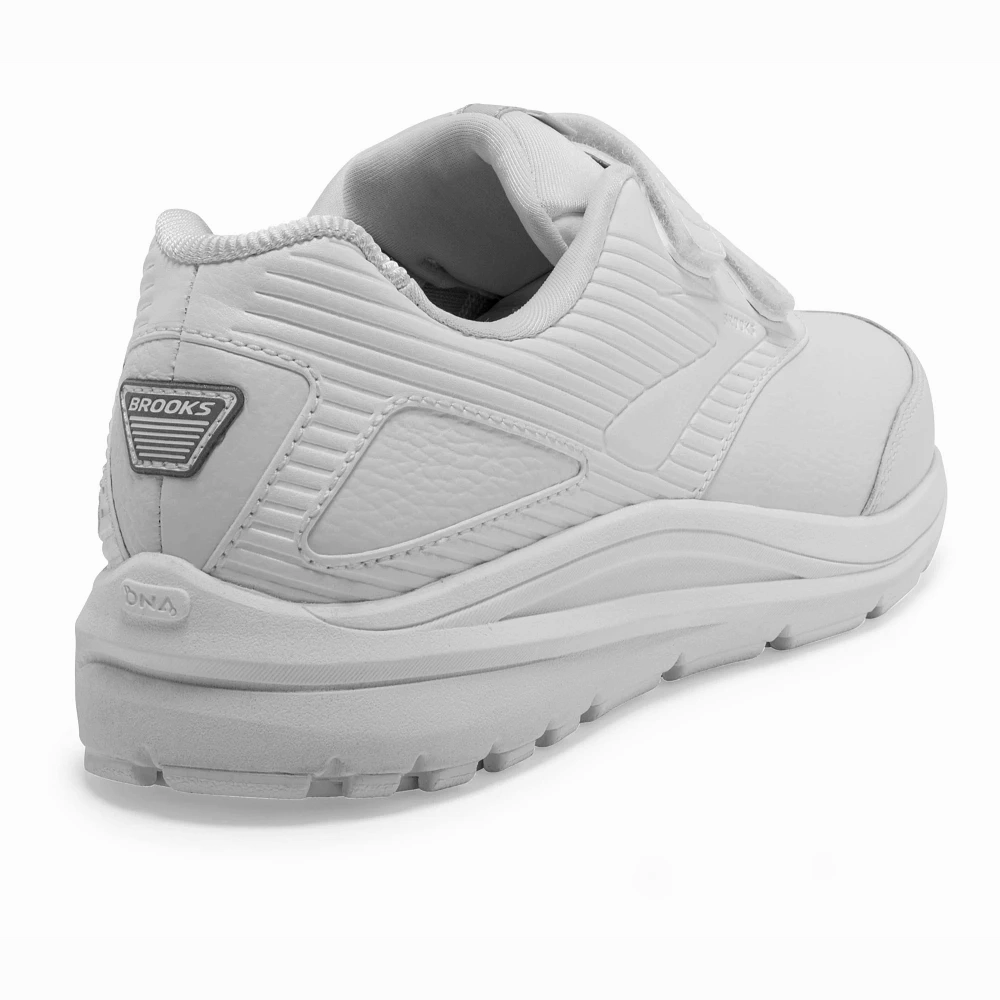 Comfortable Walking Shoe Comfy Stylish Walking Brooks | Addiction Walker 2 V-Strap | Women's | White/White