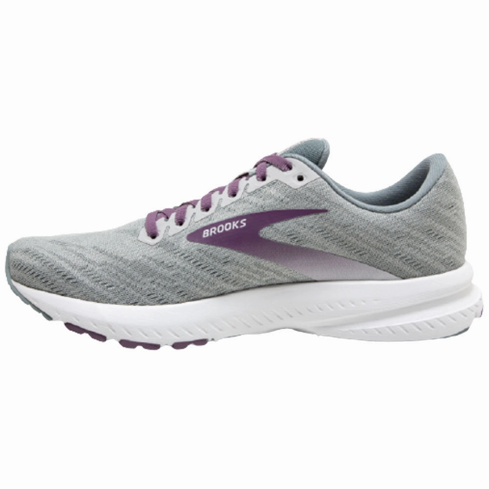 Brooks Launch 7 Antarctica/Lead/Grape Running Shoe (Women's) Best Distance Training Shoes
