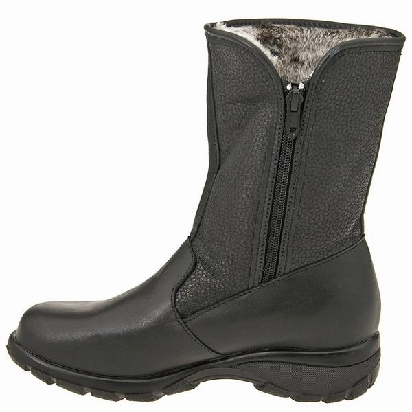 Snow Boots Toe Warmers Shield Waterproof Boot Black Leather (Women's)