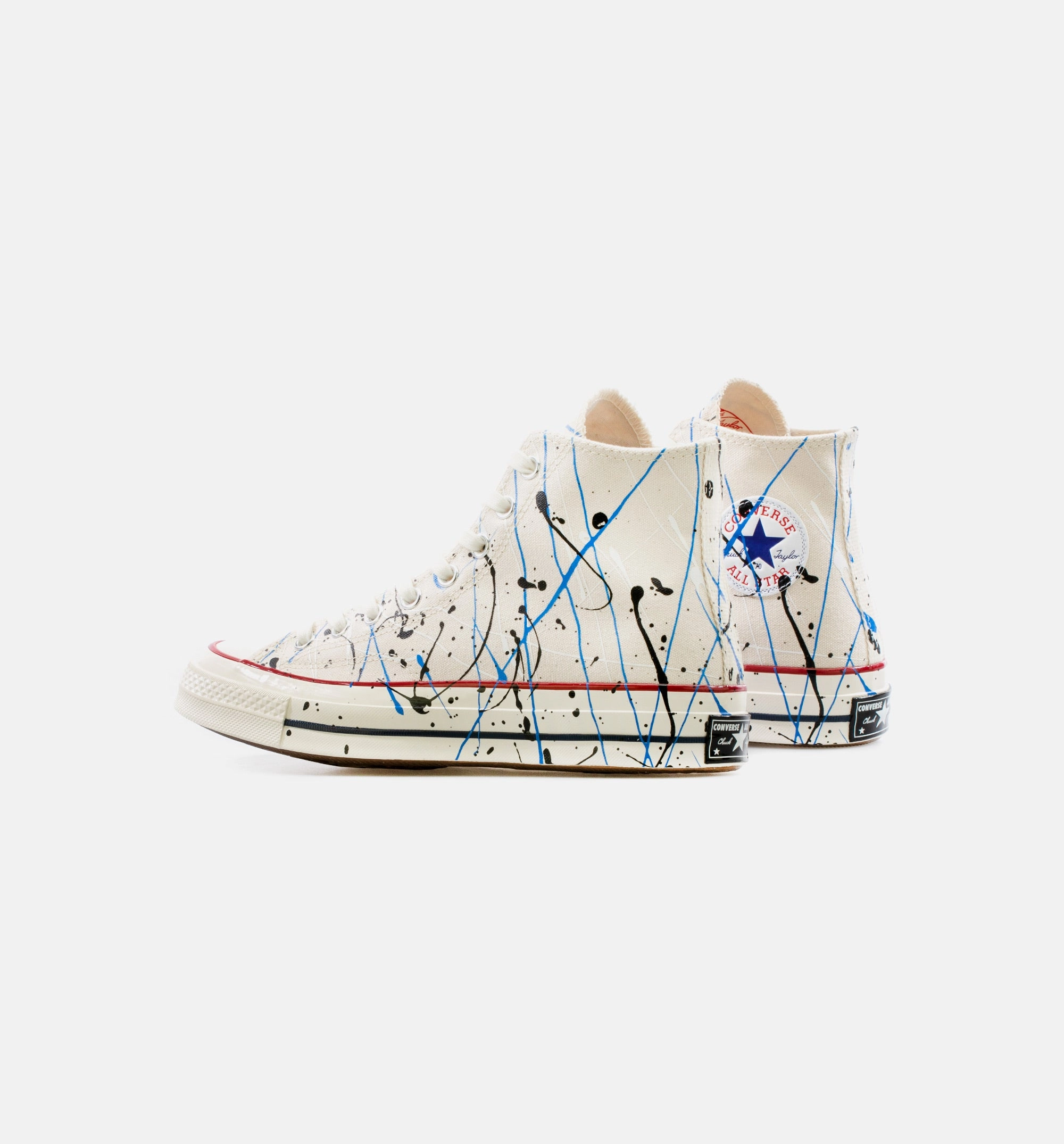 Chuck Taylor 70 Hi Natural Mens Lifestyle Shoe - White/Multi Color Jaw 2 Basketball Shoes