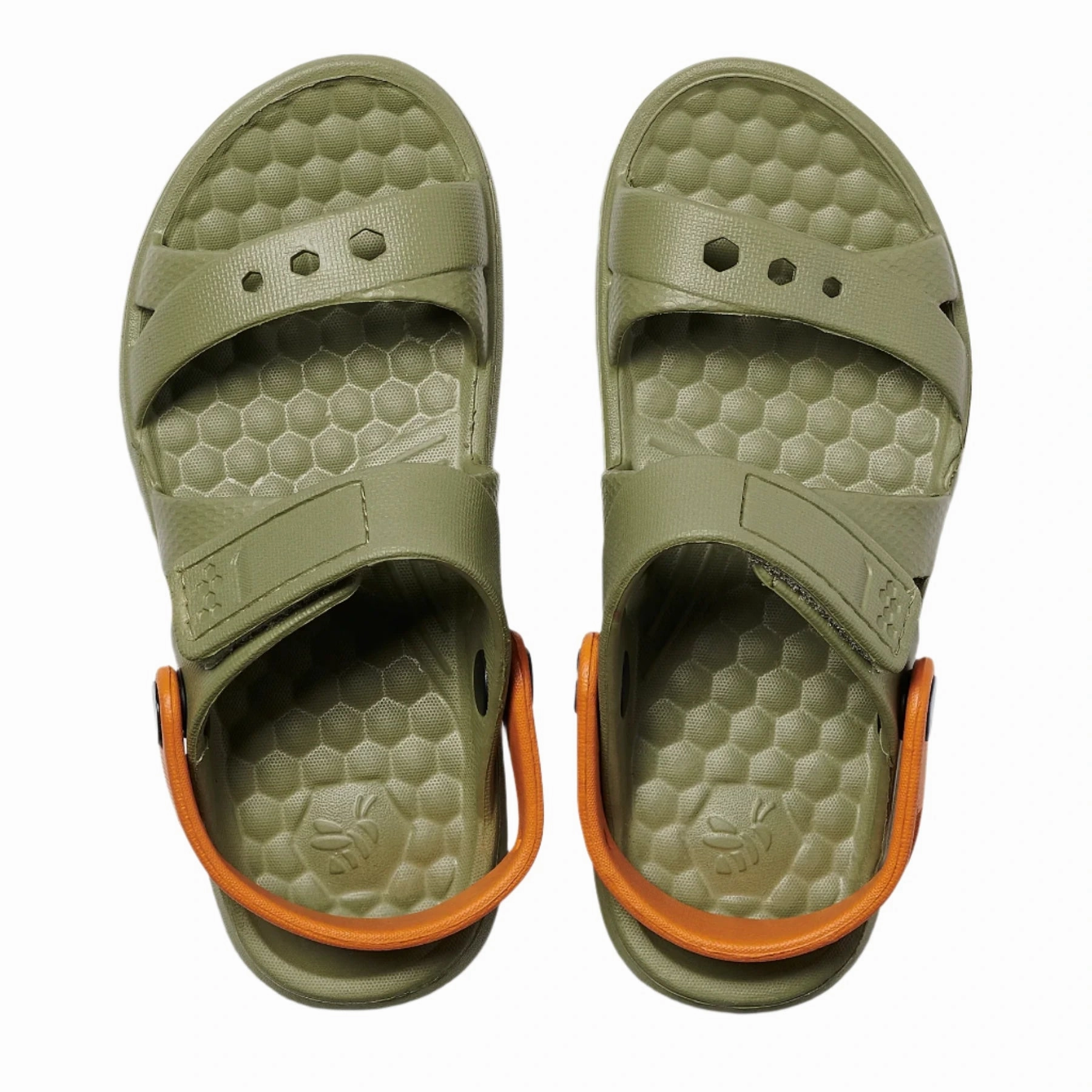 Birkenstock Sandals Mayari Joybees Kids (Sizes Child 4-13/Junior 1-2) Adventure Sandal - Olive/Burnt Orange