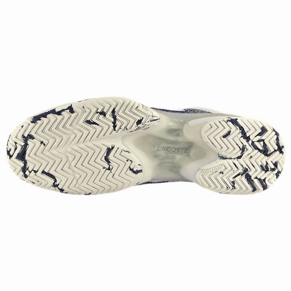 Lacoste Men's AG-LT23 Ultra Medvedev - Off White/Navy Pickleball Shoes Vs Tennis Shoes