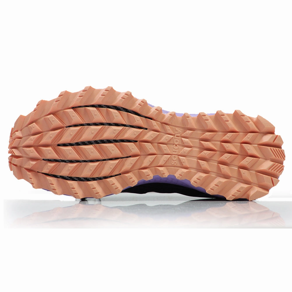 Saucony Peregrine ISO Women's Trail Shoe - Purple/Peach Fresh Foam Trail Running Shoe