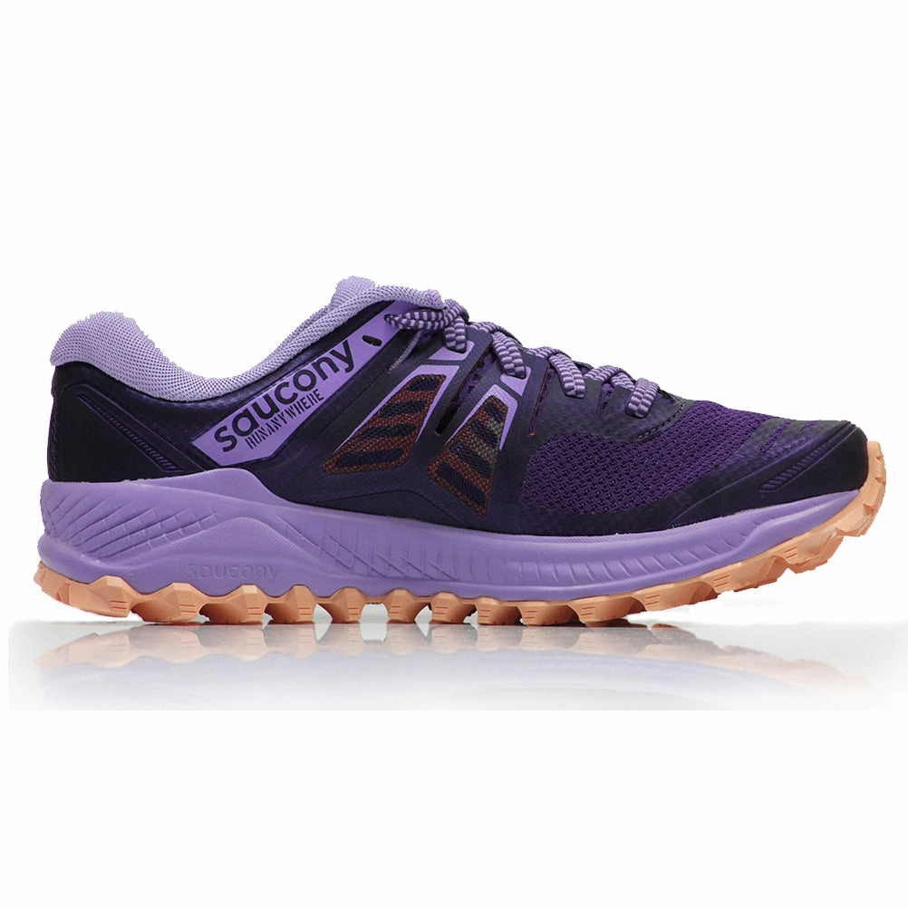Best Shoes For Running On Treadmill Saucony Peregrine ISO Women's Trail Shoe - Purple/Peach