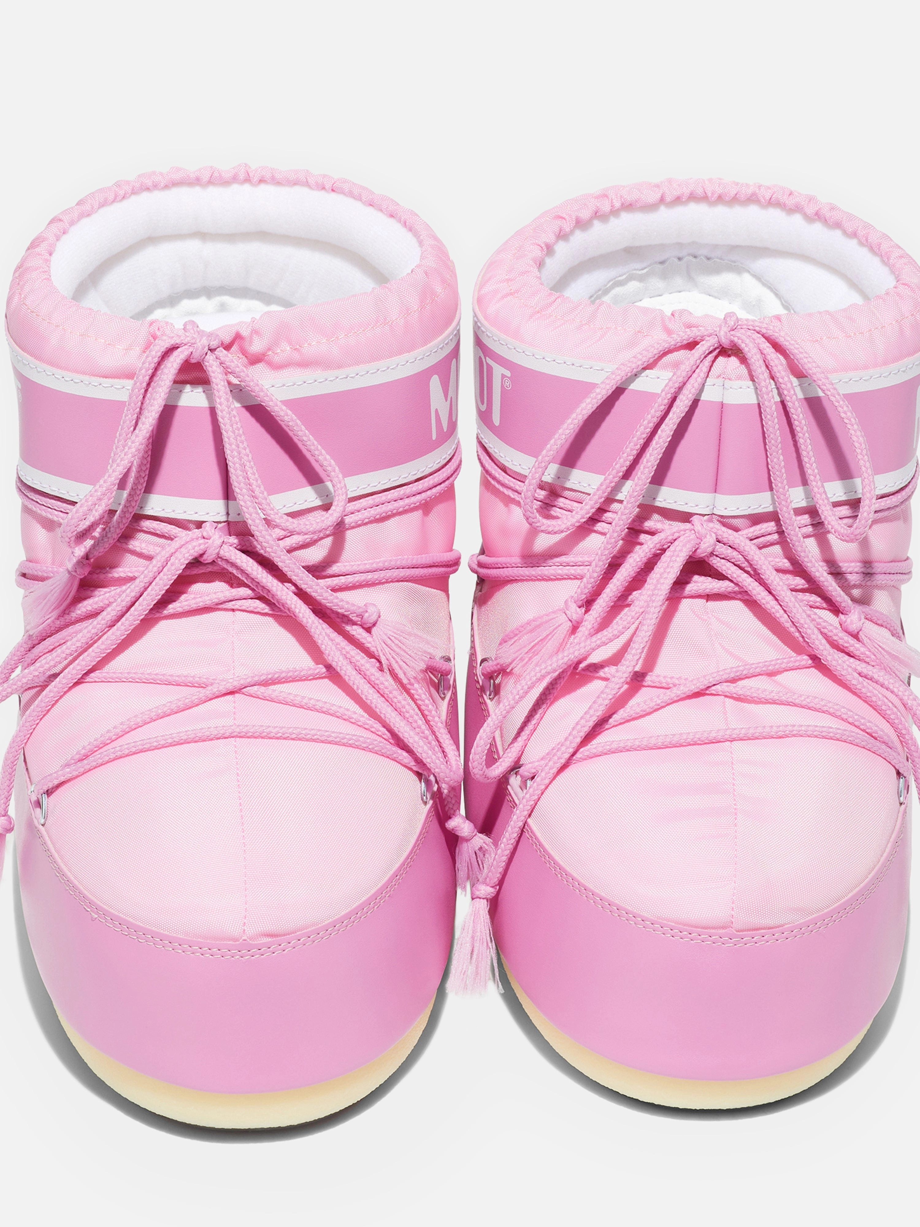 Moon Boot Girls Icon Low Boots in Pink Kodiak Snow Boots