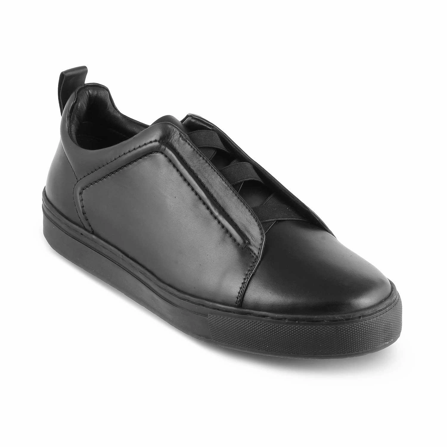 Cole Haan Leather Sneakers The Batty Black Men's Sneakers Tresmode