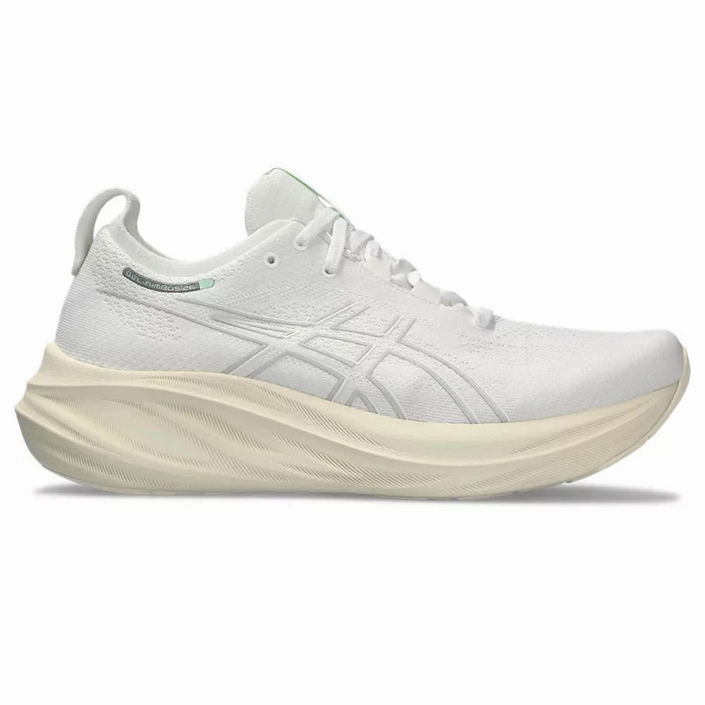 Asics City Shoes Men's Asics Gel-Nimbus 26, White/White, 13 D Medium