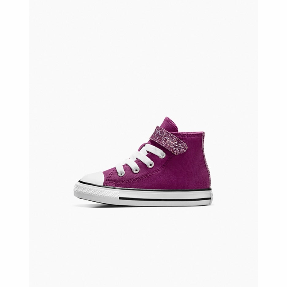 Basketball Shoes Expensive Converse Kids Chuck Taylor All Star 1v Glitter Violet Shoes