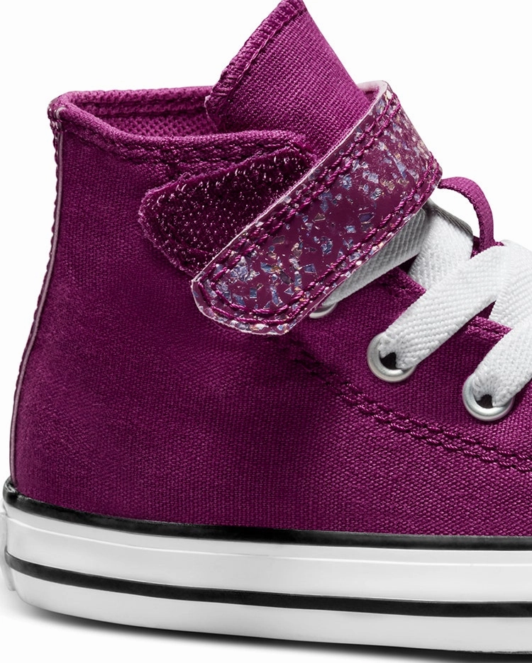 Db Basketball Shoes Converse Kids Chuck Taylor All Star 1v Glitter Violet Shoes