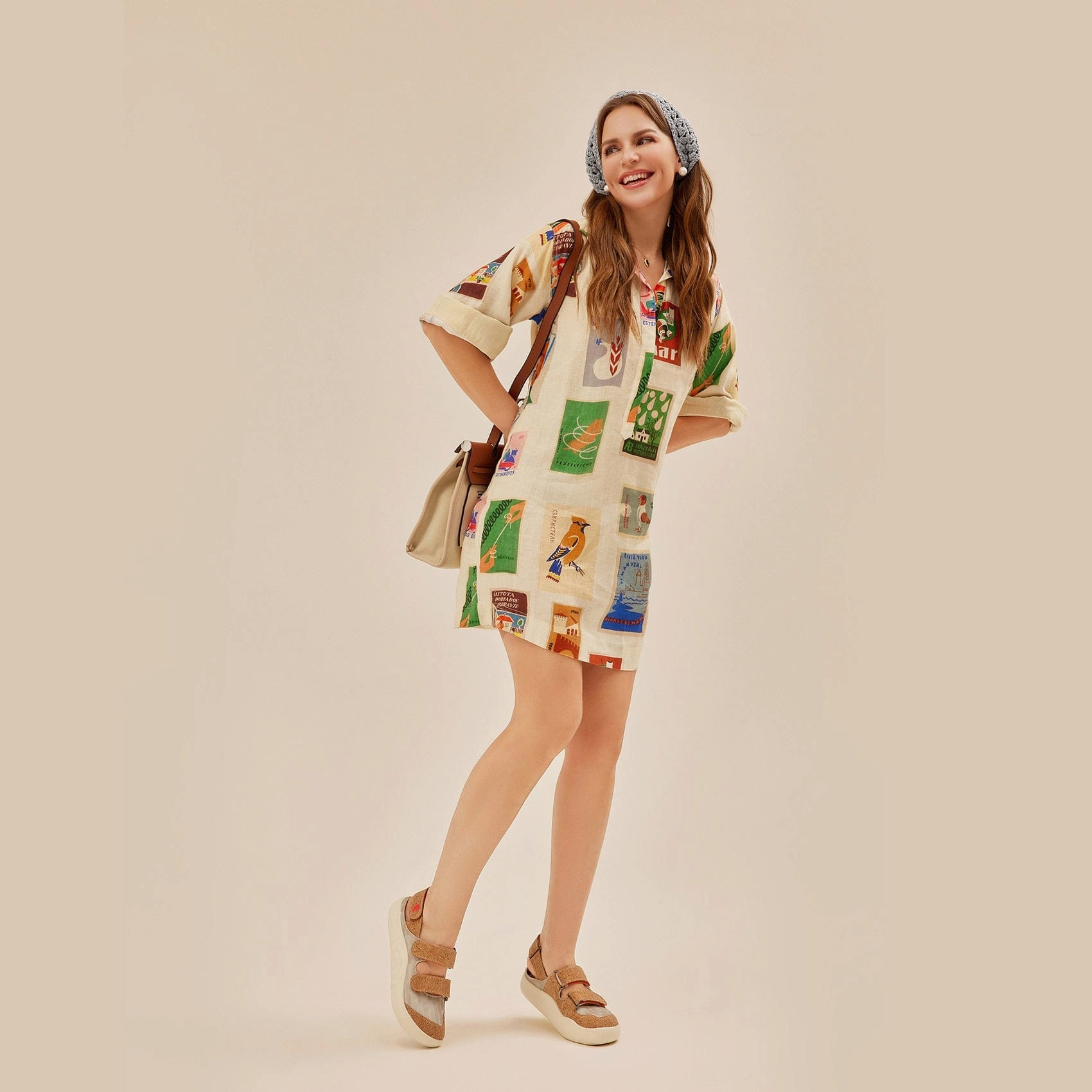 Heel Strappy Sandals Cork Yellow Mahon III Women