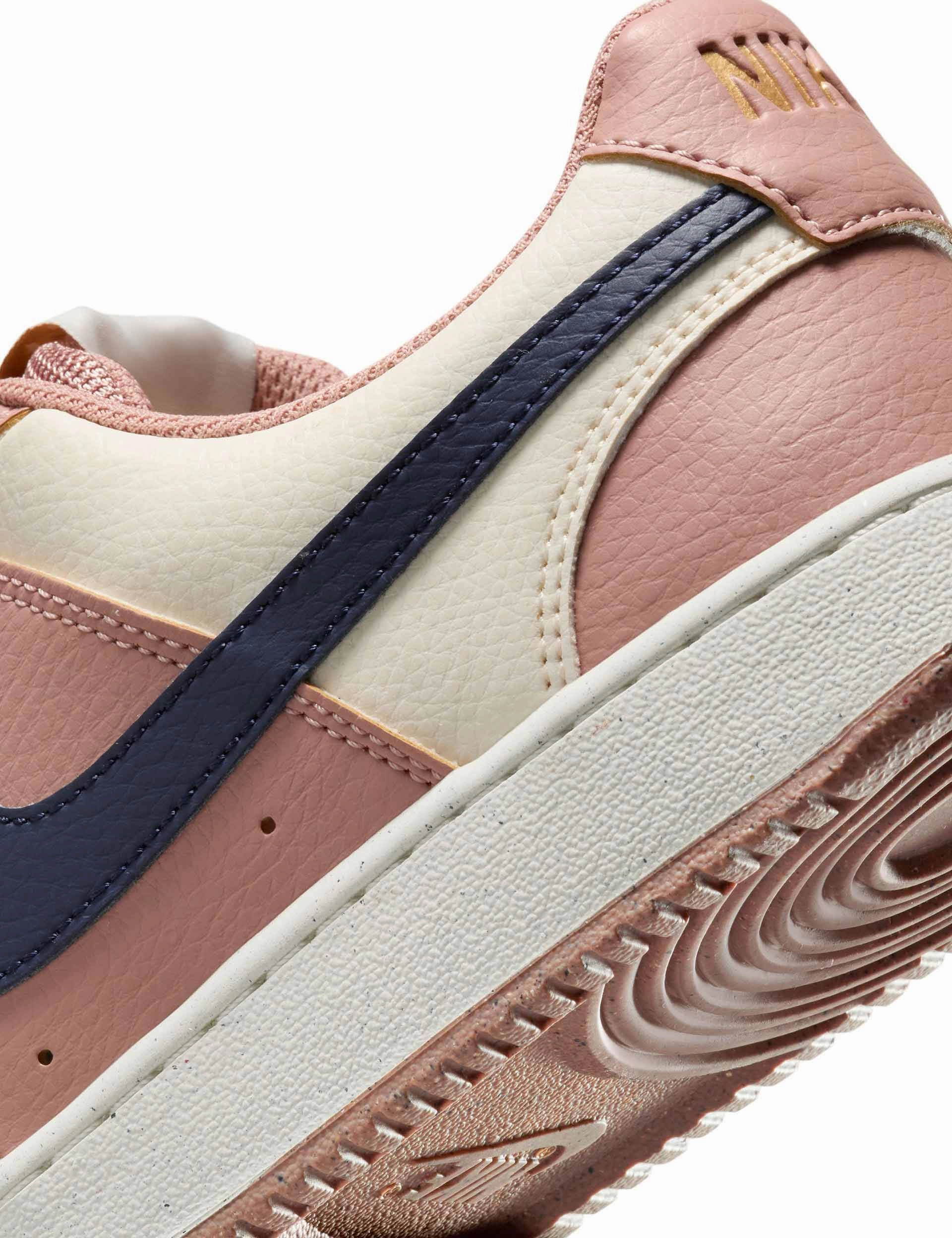Basketball Shoes Are Non Marking Court Vision Low Next Nature Shoes - Particle Pink/Midnight Navy/Pale Ivory