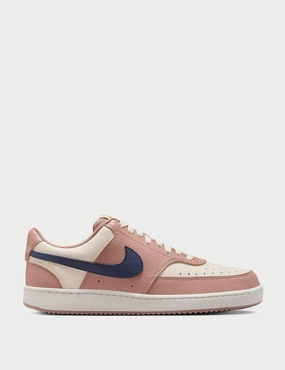 Court Vision Low Next Nature Shoes - Particle Pink/Midnight Navy/Pale Ivory Basketball Shoes For Preschool