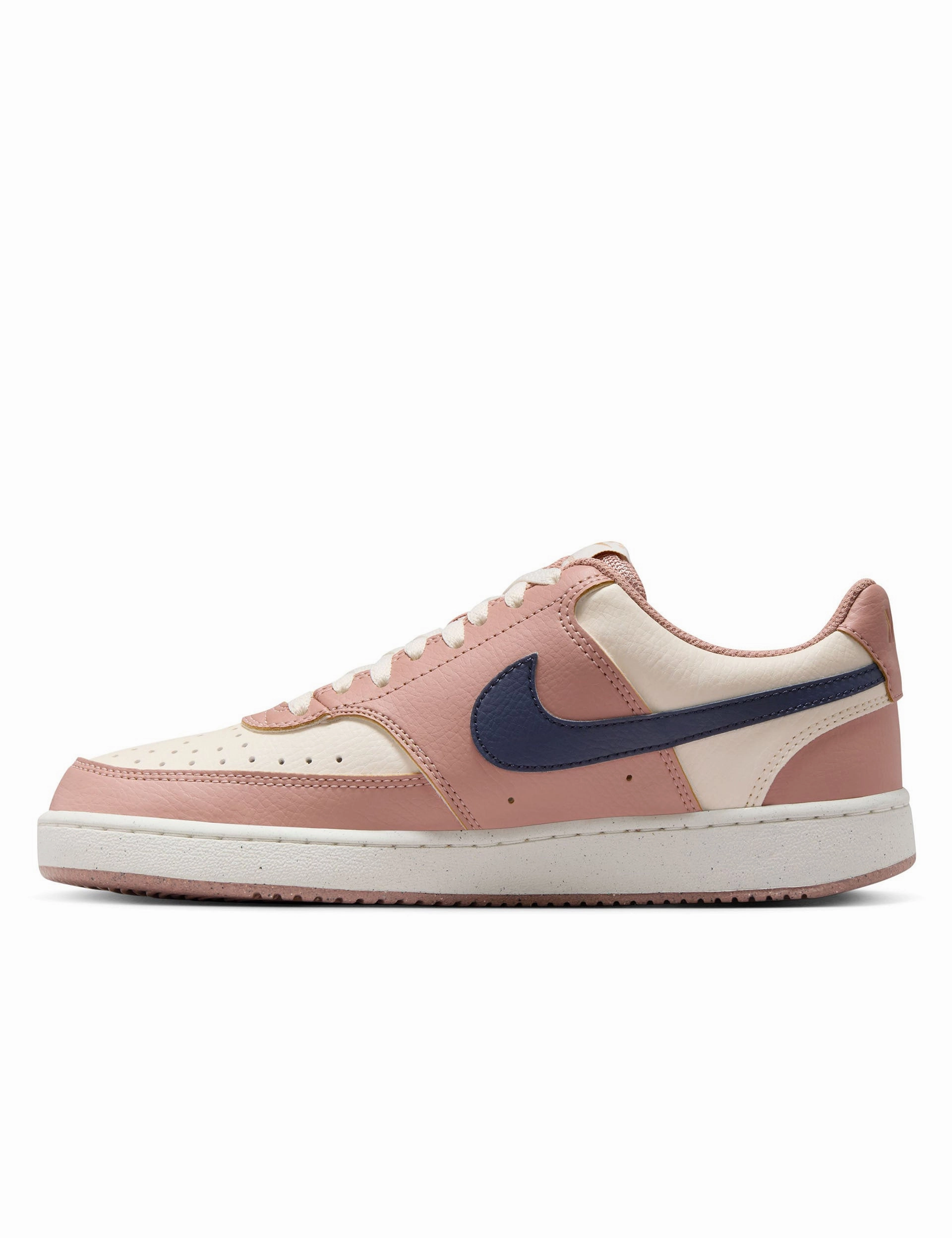 Court Vision Low Next Nature Shoes - Particle Pink/Midnight Navy/Pale Ivory Orange Basketball Shoes Cheap
