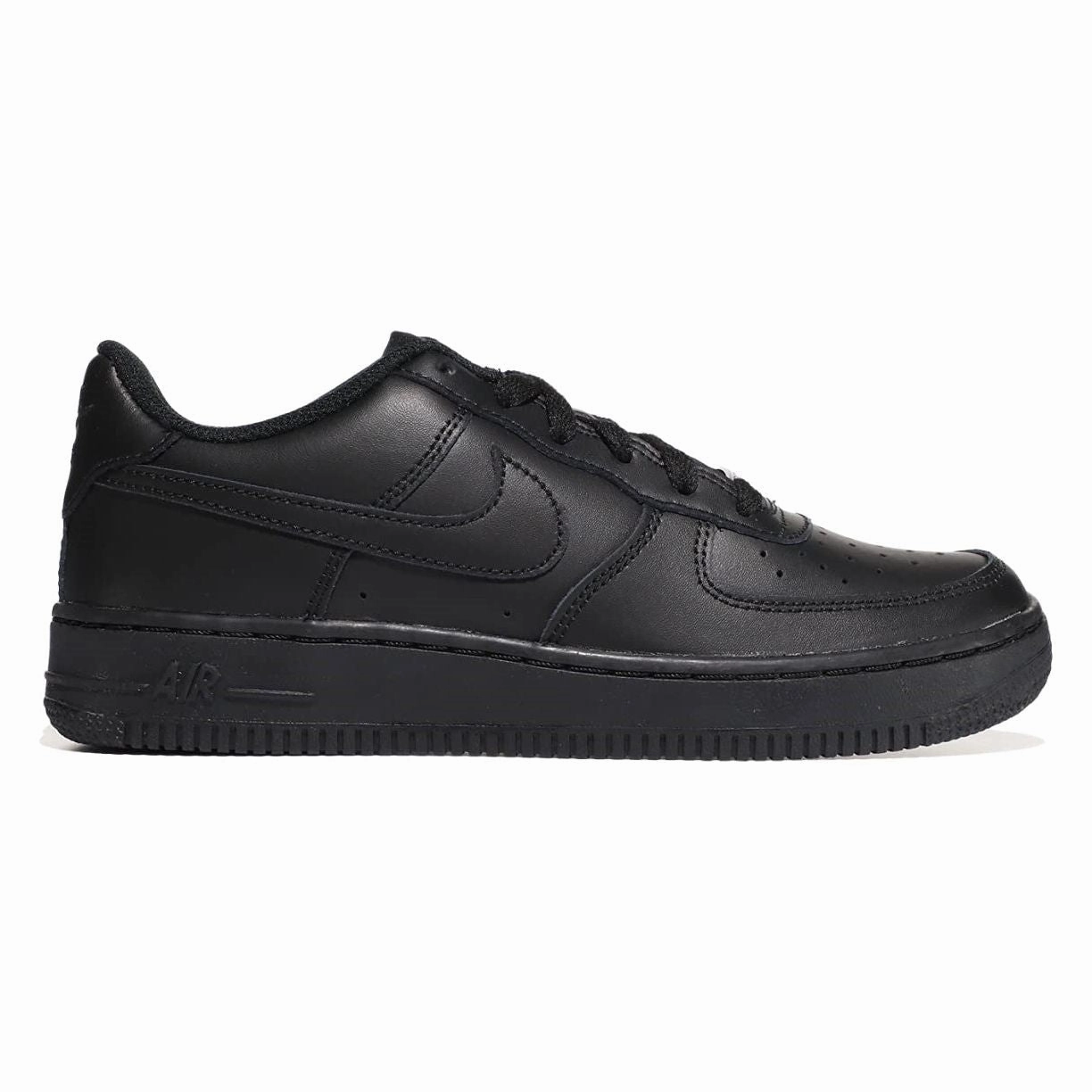 Nike Kid's Air Force 1 LE Shoes - All Black Mocha Nike Shoes