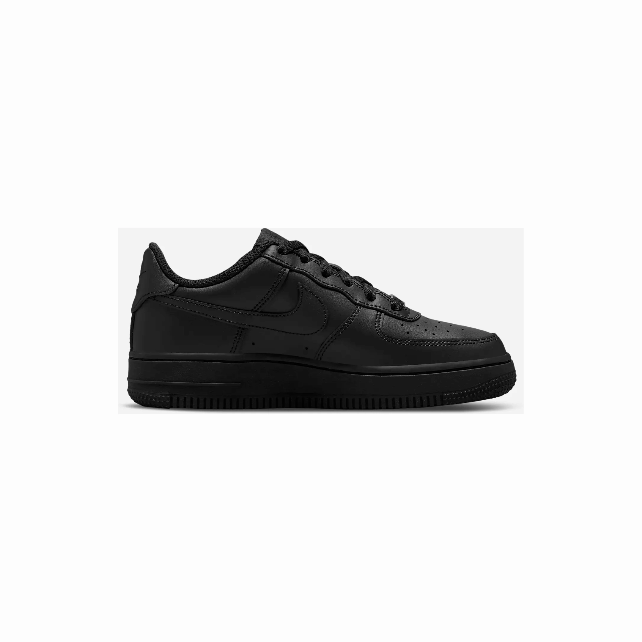 Nike Shoes Stripes Nike Kid's Air Force 1 LE Shoes - All Black