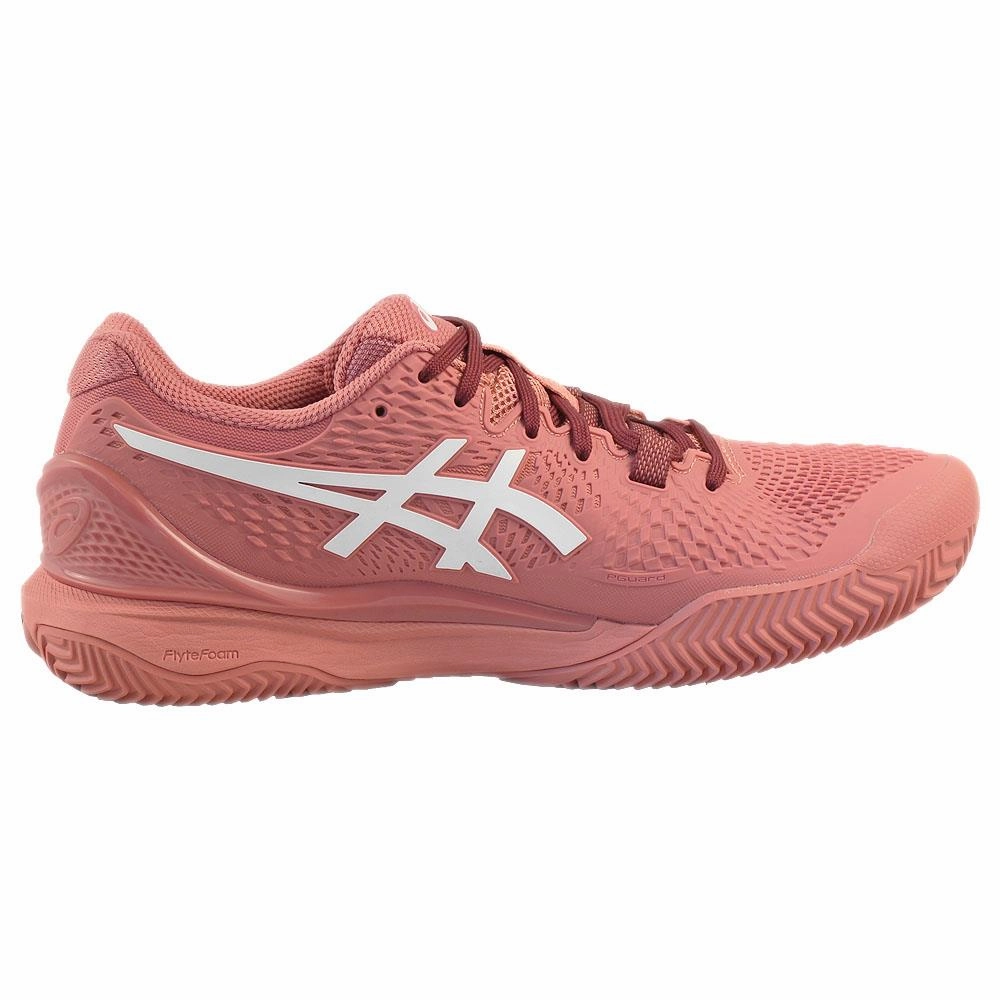 Asics Women's Gel-Resolution 9 - Clay - Light Garnet/White Barkley Tennis Shoes