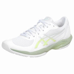 Tennis Shoes Celebrities Wear Asics Women's Solution Swift FF 2 - White/Lichen Rock