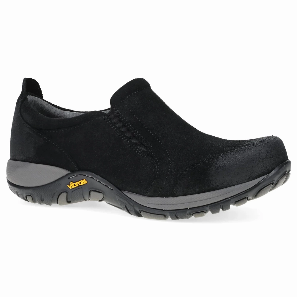 Dansko Pippy Black Waterproof Burnished Suede Sneaker (Women's) Hiking Shoes Size 12