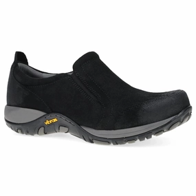 Dansko Pippy Black Waterproof Burnished Suede Sneaker (Women's) Best Cushioned Hiking Shoes