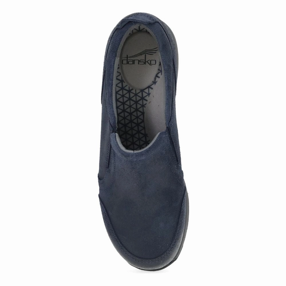 Dansko Pippy Navy Waterproof Suede Sneaker (Women's) Best Hiking Shoes For Orthotics