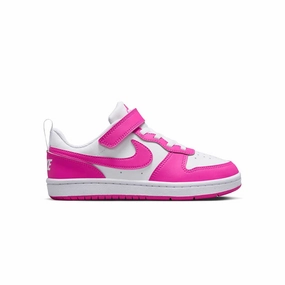 Neon Nike Shoes Nike - Kids' (Preschool) Court Borough Low Recraft Shoes (DV5457 123)