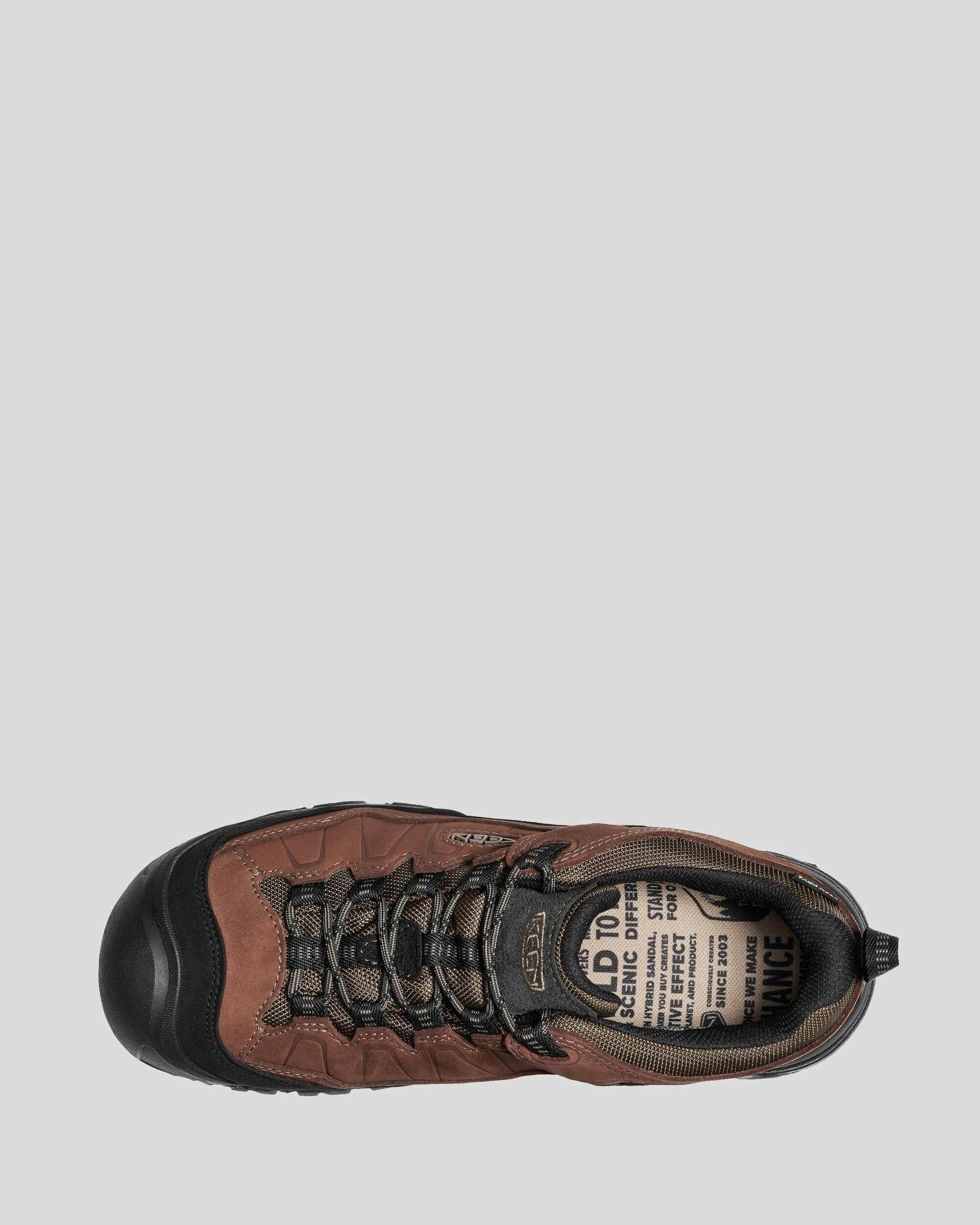 Best Supportive Hiking Shoes Men's Keen Targhee IV Waterproof Hiking Shoes - Bison/Brindle