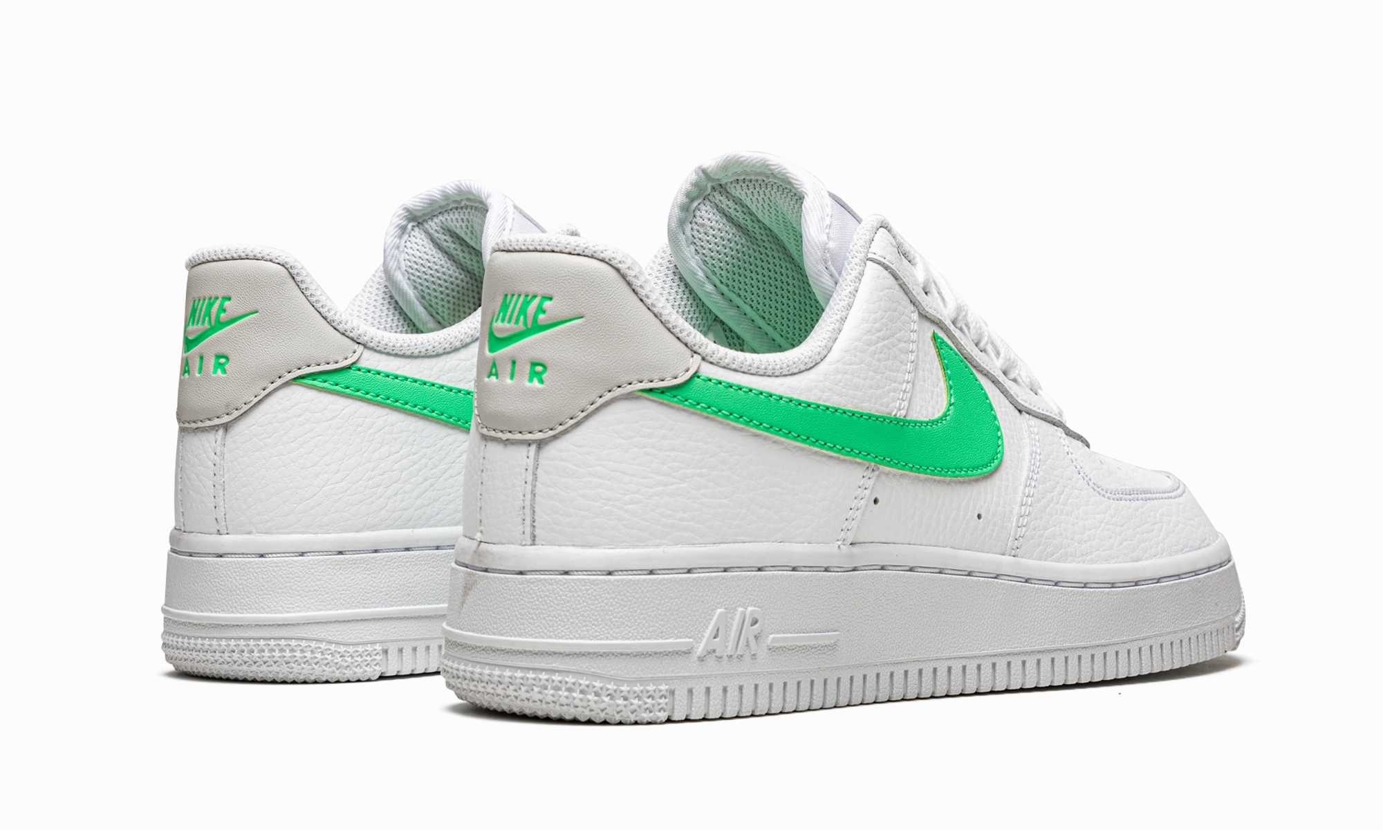 Ja 1 Basketball Shoes Zombie AIR FORCE 1 LO '07 MNS WMNS "White / Green Glow"