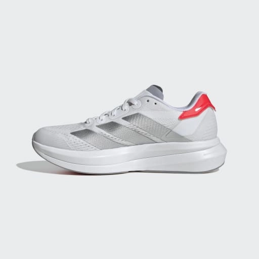 DURAMO SPEED 2 RUNNING SHOES - Cloud White / Silver Metallic / Lucid Red Adidas Runfalcon 3 Cloudfoam Low Running Shoes