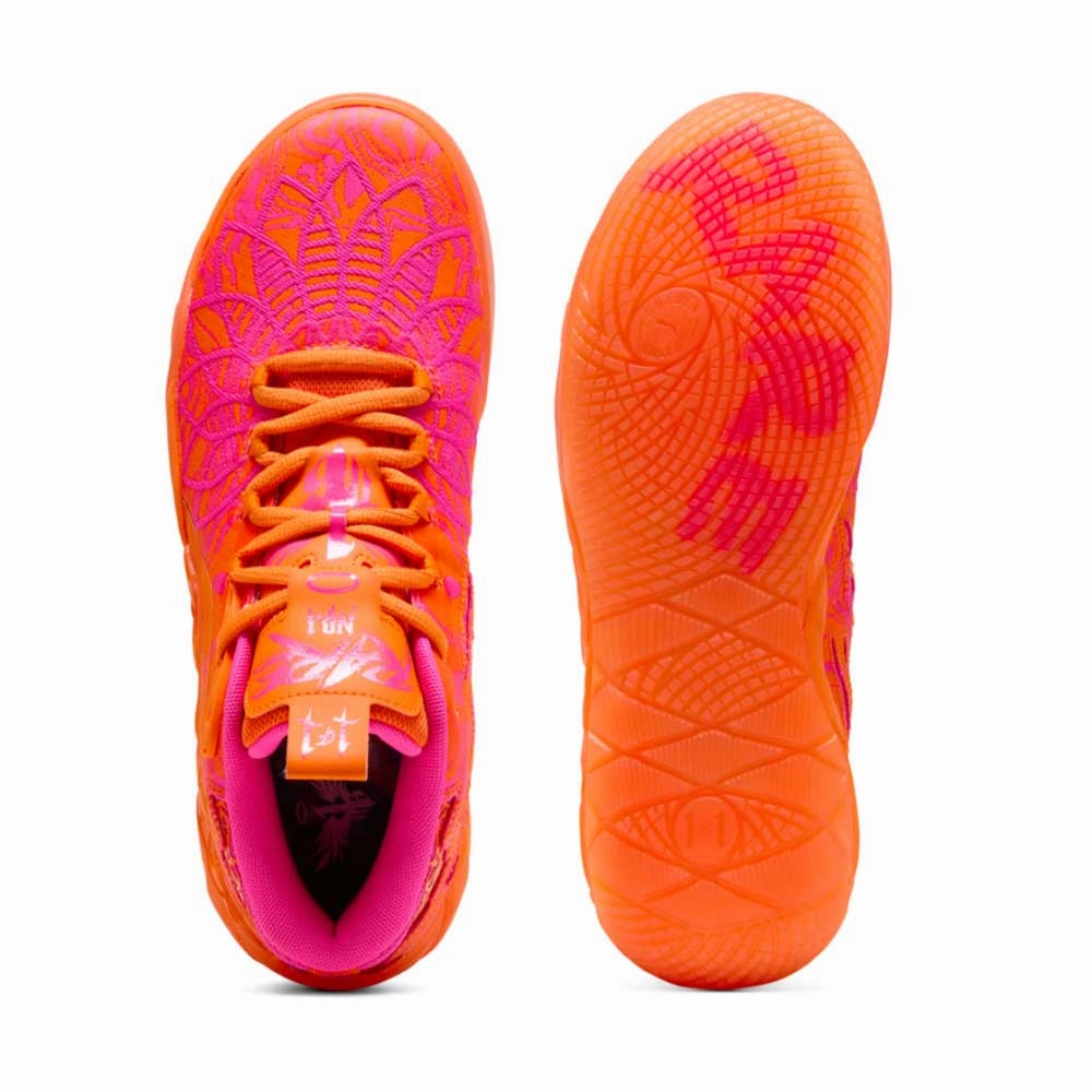 Boys Big Basketball Shoes MB.01234 Mash-Up 'Rickie Orange Ravish'