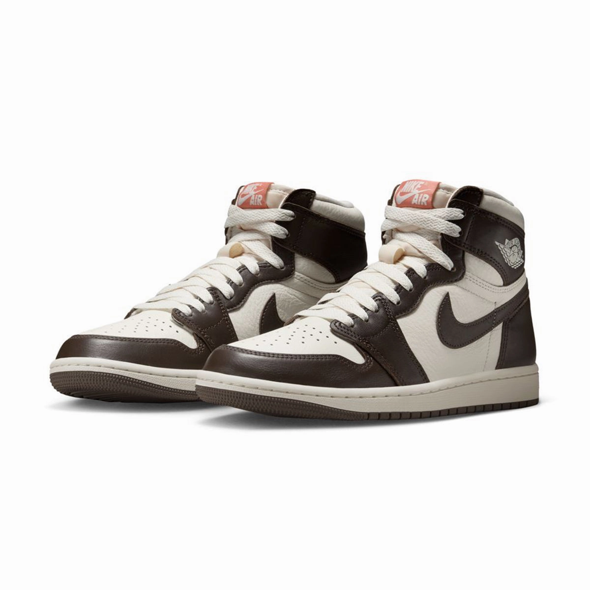 Air Bubble Basketball Shoes Wmns Air Jordan 1 Retro High OG 'Baroque Brown and Sail'