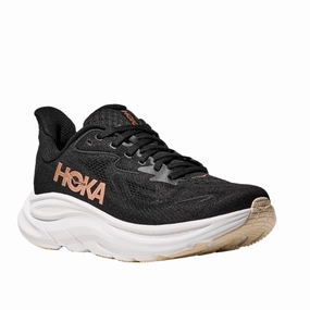 Hoka Women's Clifton 10 Black/Gold Size 5.5