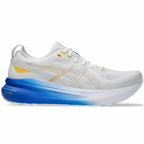 Men's Asics Gel-Kayano 31, White/Breeze, 10 D Medium Asics Knit Running Shoes