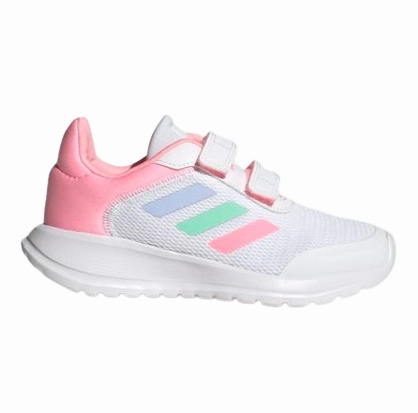 Adidas Kid's Tensaur Run Shoes - Cloud White / Blue Dawn / Beam Pink Soccer Shoes Adidas Ace