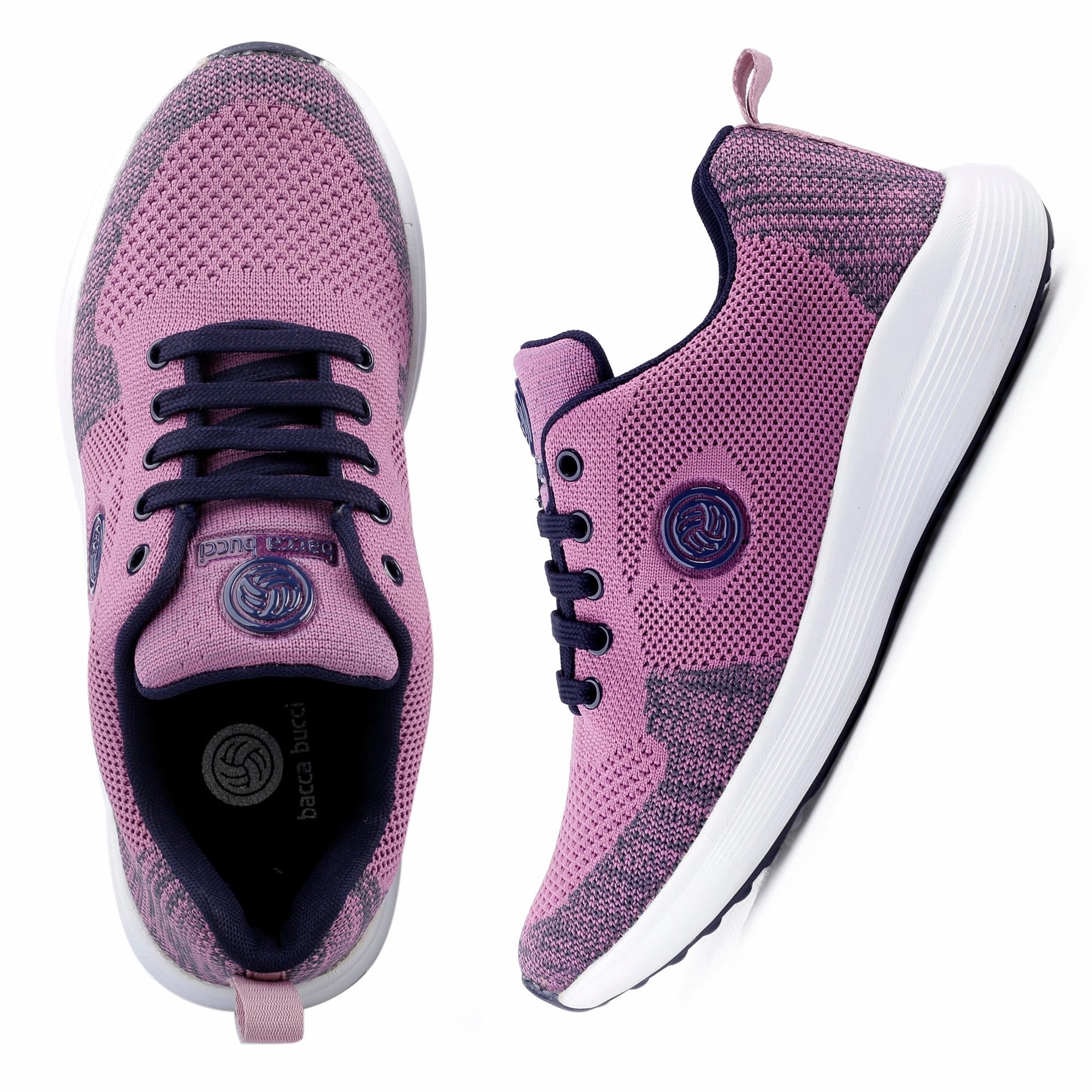 Bacca Bucci TOKYO Running Shoes for Women | Pink & Purple Women Walking Shoes Shoes Walking All Day