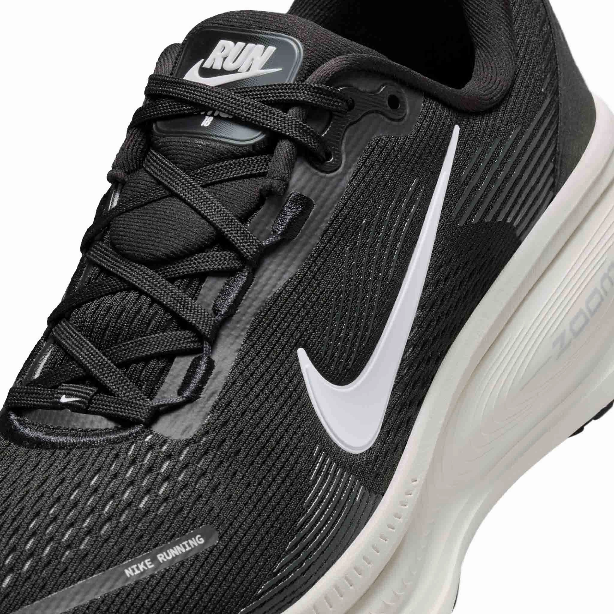 Nike | Women's Vomero 18 Road Running Shoes - Black/Summit White-Coconut Milk Nike Foam Recovery Shoes
