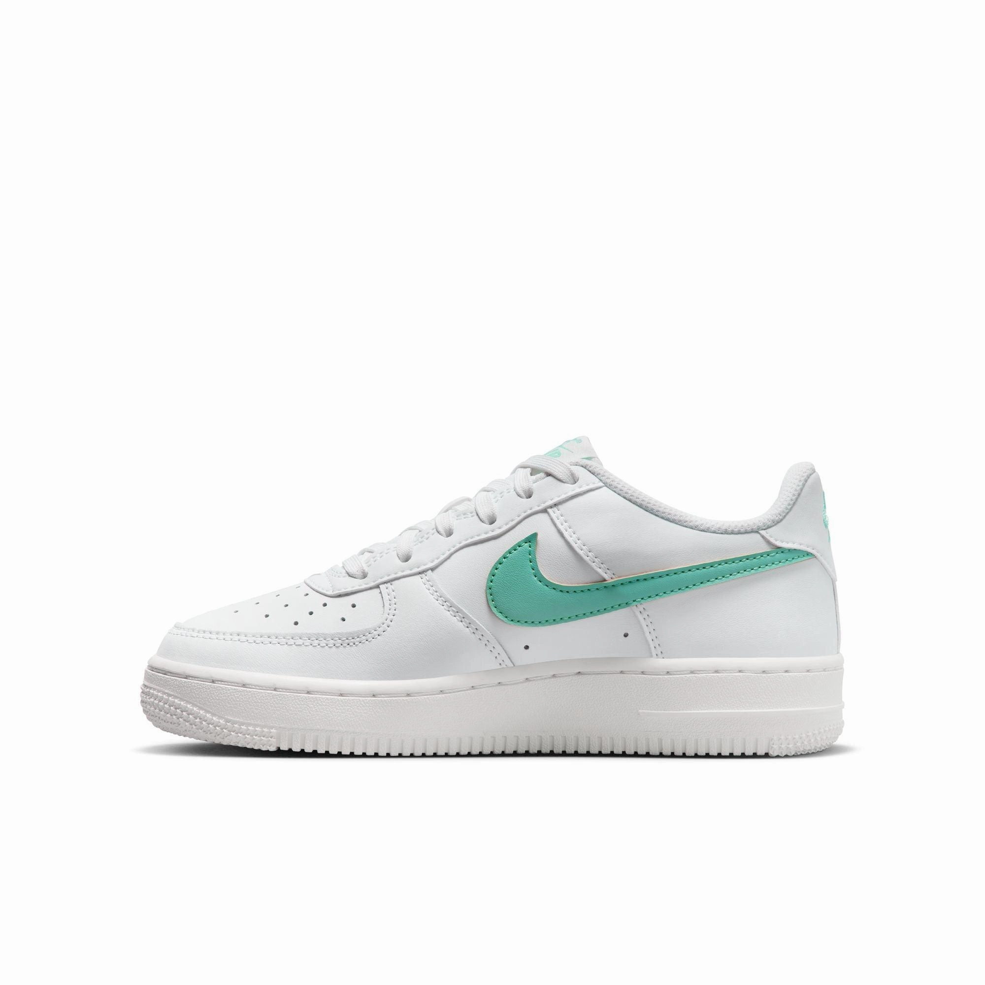 Mens Basketball Shoes 6.5 Kid's Air Force 1 'White Emerald Rise'