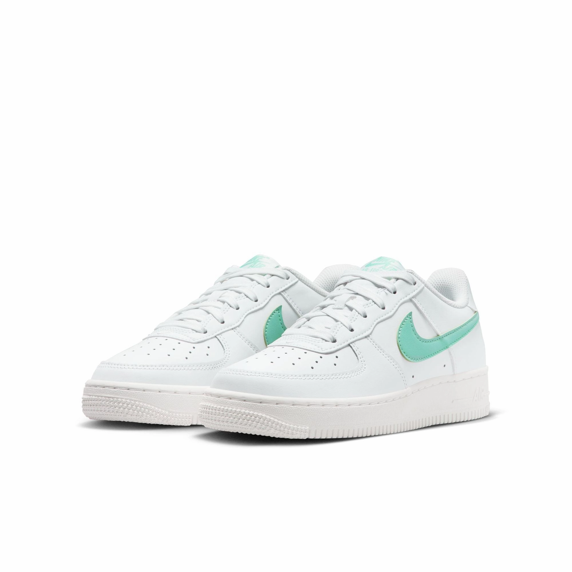 1 Of 1 Basketball Shoes Kid's Air Force 1 'White Emerald Rise'