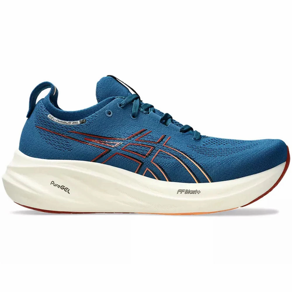 Asics Best Training Shoes Men's Asics Gel-Nimbus 26, Rich Navy/Faded Orange, 11.5 D Medium