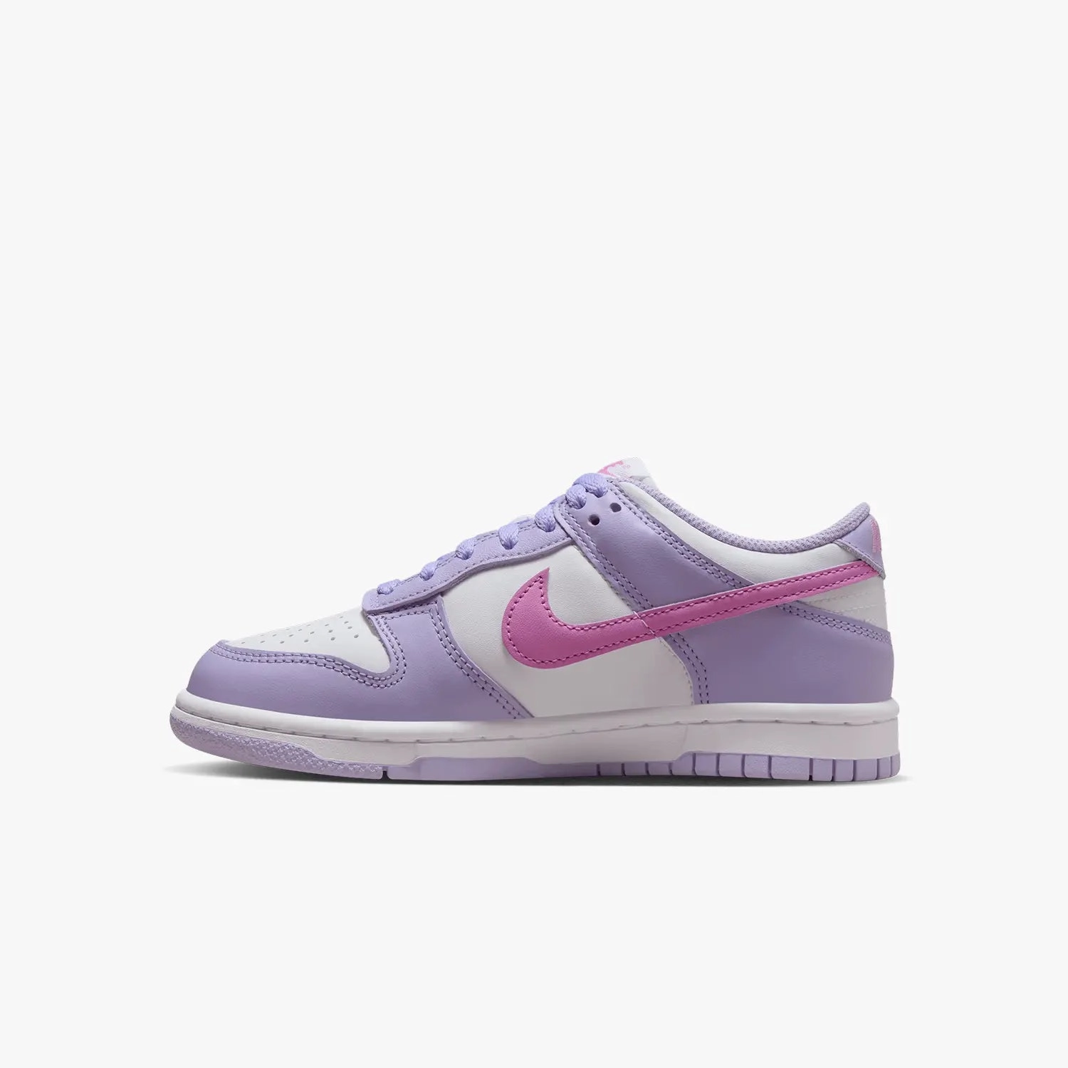 Kid's Dunk Low "Lilac Bloom Pink" Grade School Good Grip Basketball Shoes