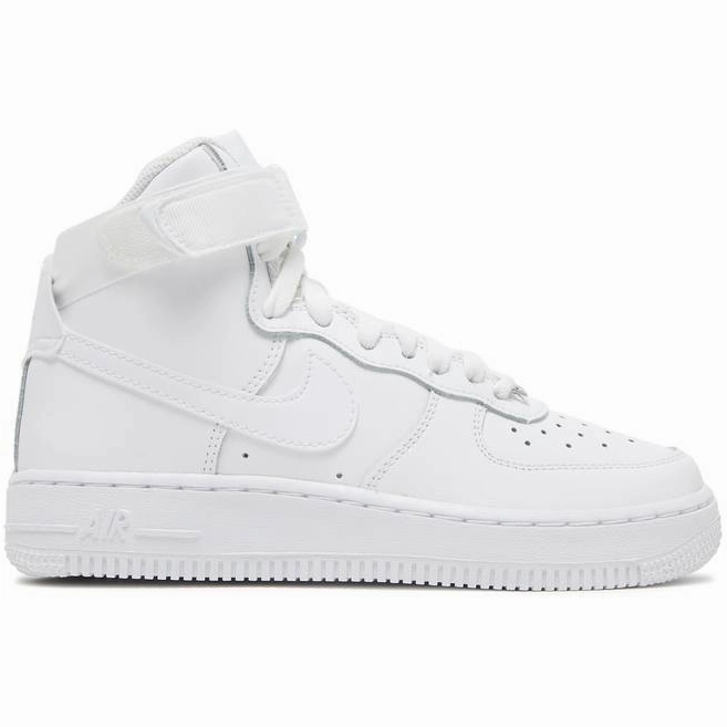Best Shoes For Volleyball Nike Nike Kid's Air Force 1 High LE Shoes - All White