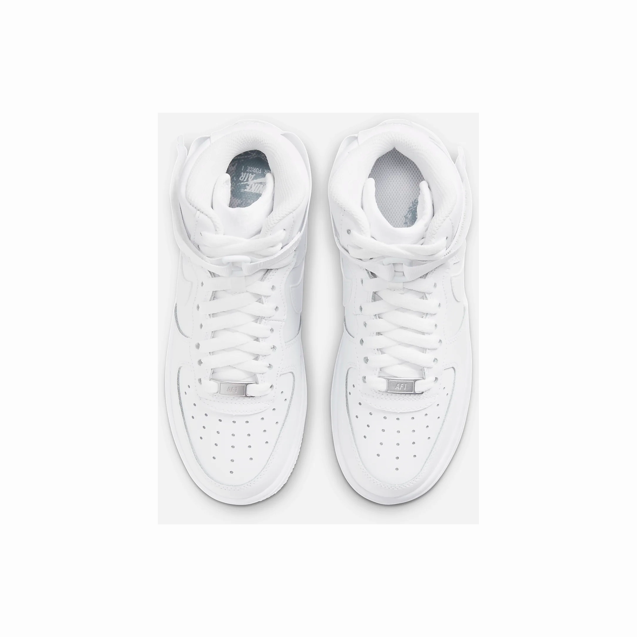 Nike Kid's Air Force 1 High LE Shoes - All White Shoes Kids Nike