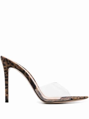 Memory Foam Sandals Elle 105mm leopard-print sandals