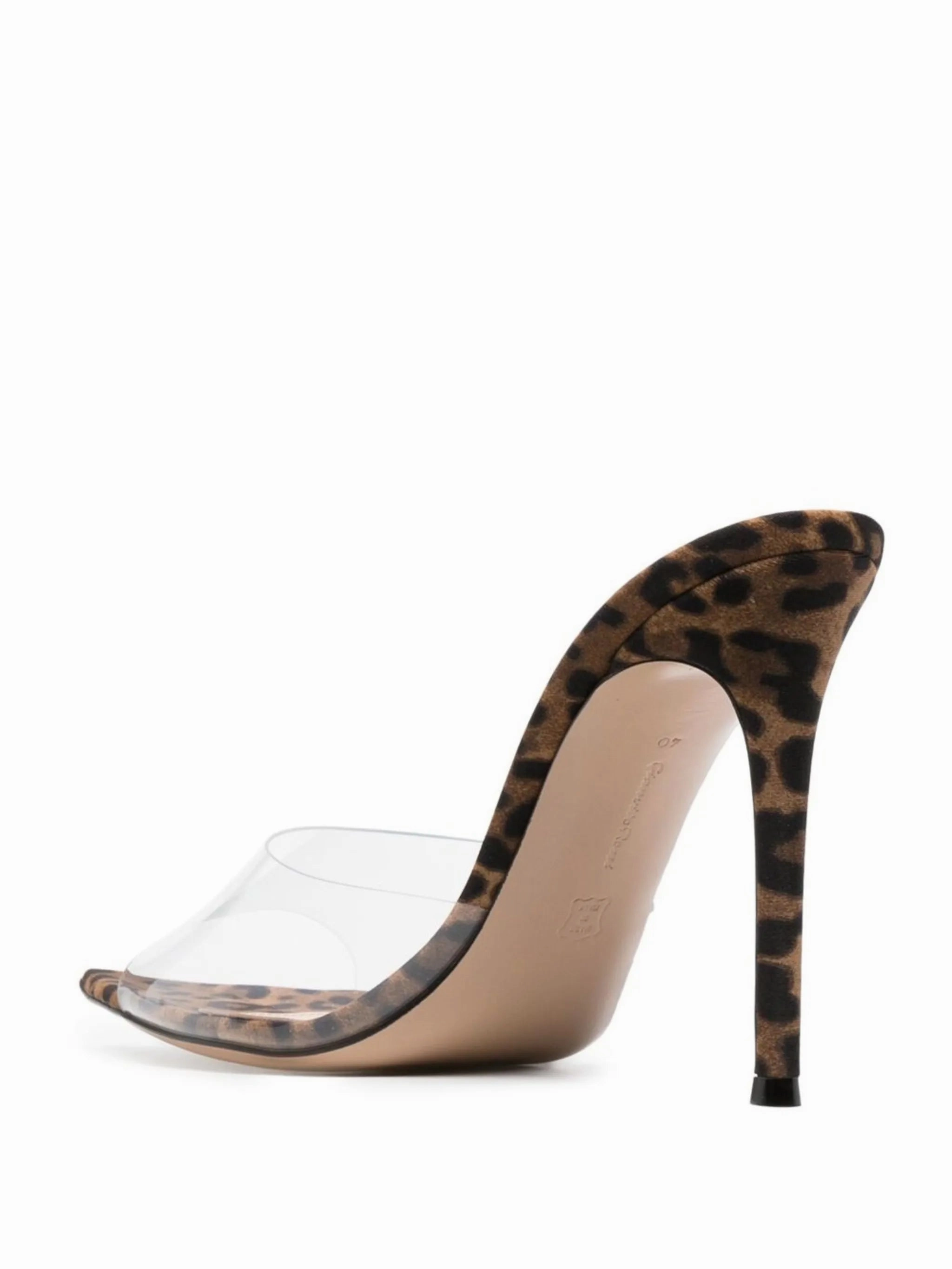 Gothic Sandals Elle 105mm leopard-print sandals